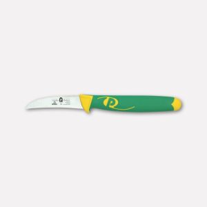 SPELUCCHINO COLTELLO PER SBUCCIARE VERDURE FRUTTA RONCOLINA CON LAMA CURVA 7 CM