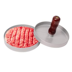 PRESSA PER HAMBURGER STAMPO FORMA BURGER CARNE ANTIADERENTE IN ALLUMINIO 11CM