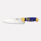 COLTELLO SANTOKU MODELLO GIAPPONESE CUCINA CON SCALANATURE AFFETTA TRITARE 18 CM